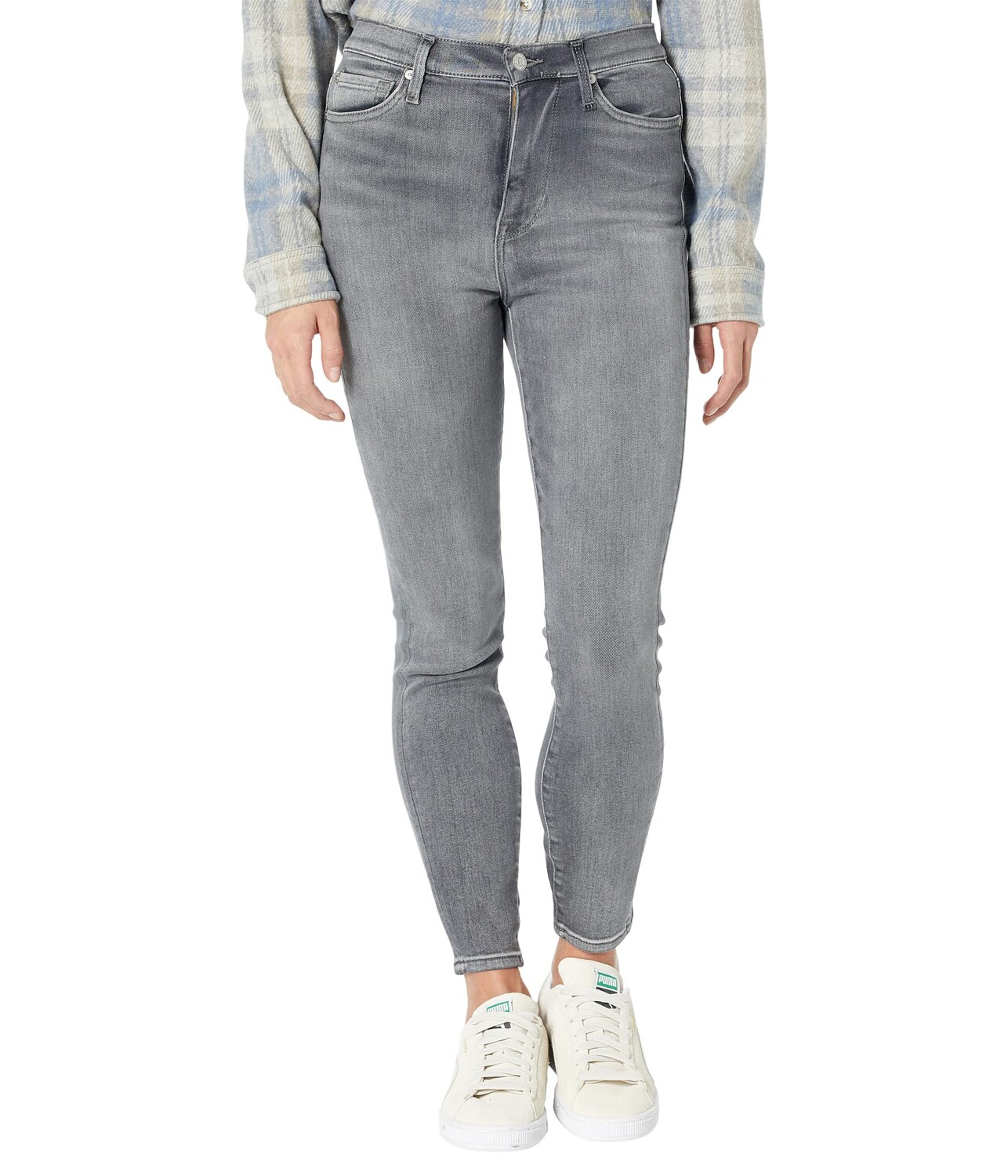 

Джинсы 7 For All Mankind, High-Waist Ankle Skinny in Luxe Vintage Cher Grey