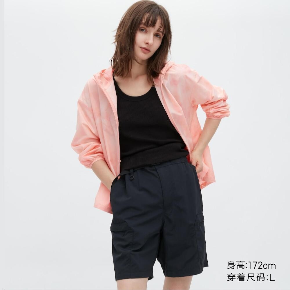 

Куртка с капюшоном Uniqlo, розовый