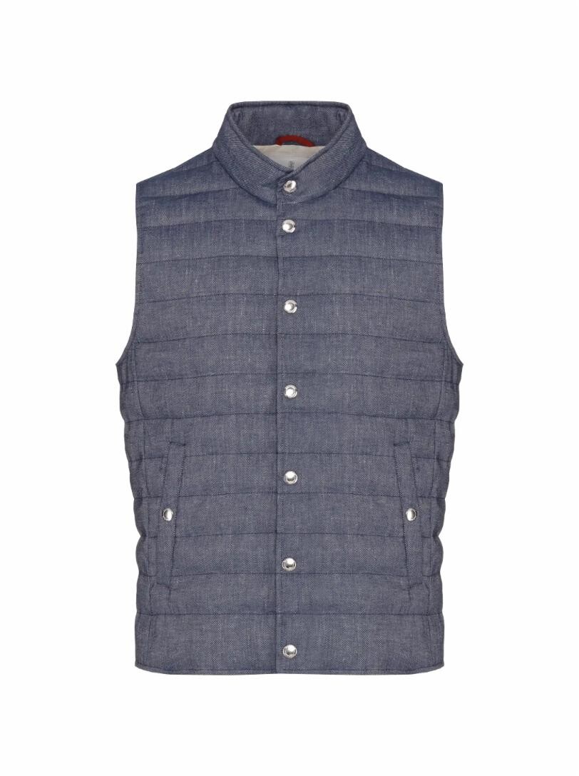 

Стеганый джинсовый жилет Brunello Cucinelli