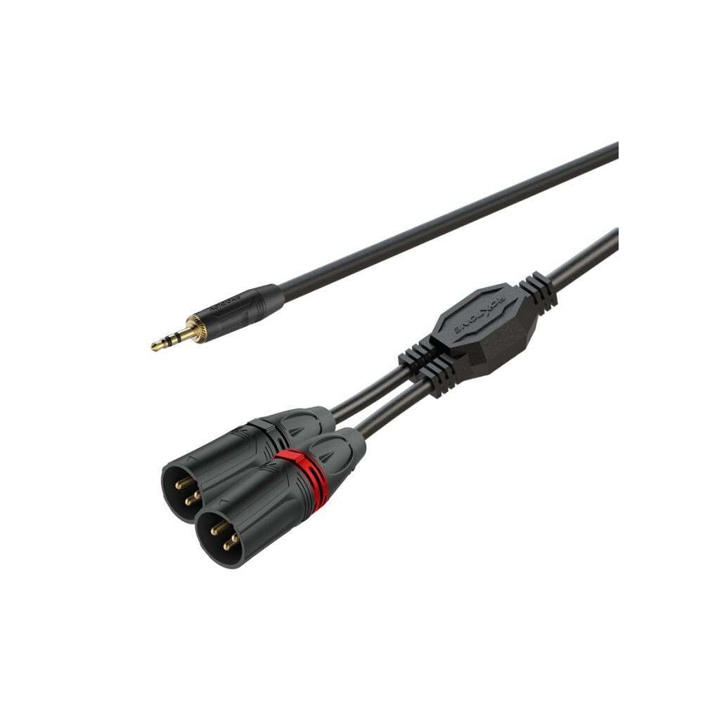 

Кабель Roxtone Gptc220L5 2XLRm на 3,5 мм JK