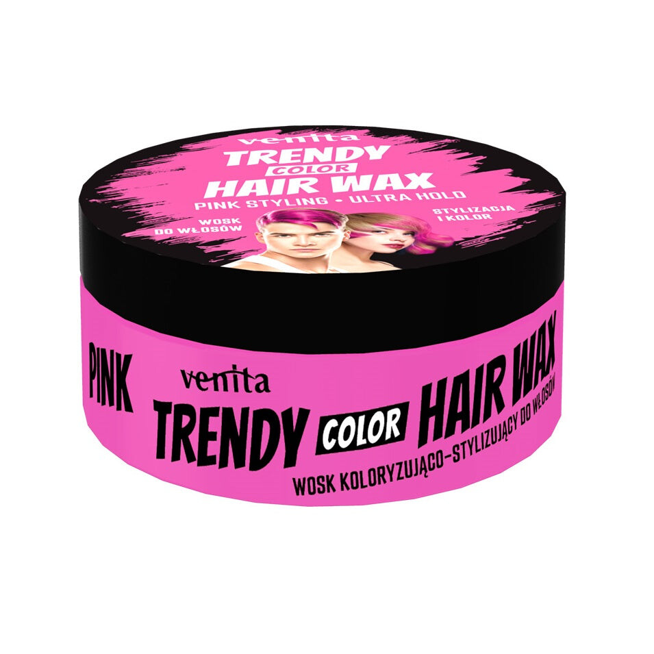 

Venita Воск для окрашивания волос Trendy Color Hair Wax Розовый 75г