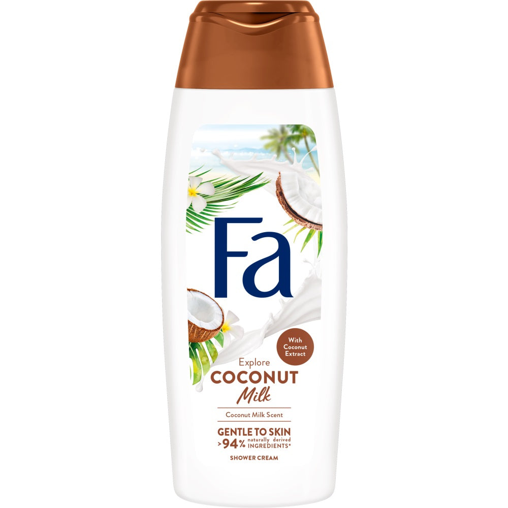 цена Fa Гель для душа Coconut Milk с ароматом кокосового молока 250мл