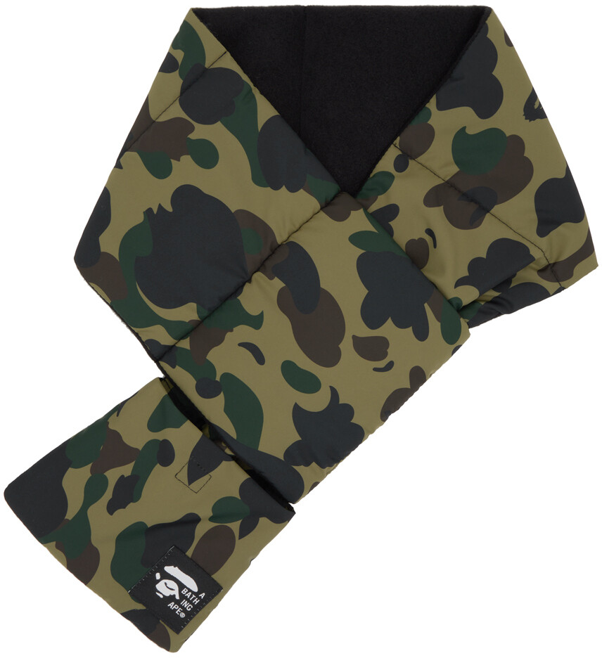 

Карманный шарф цвета хаки 1st Camo BAPE