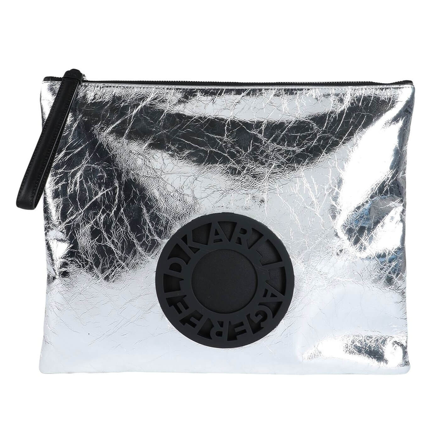 

Сумка Karl Lagerfeld K/Disk Clutch Metallic, серебристый