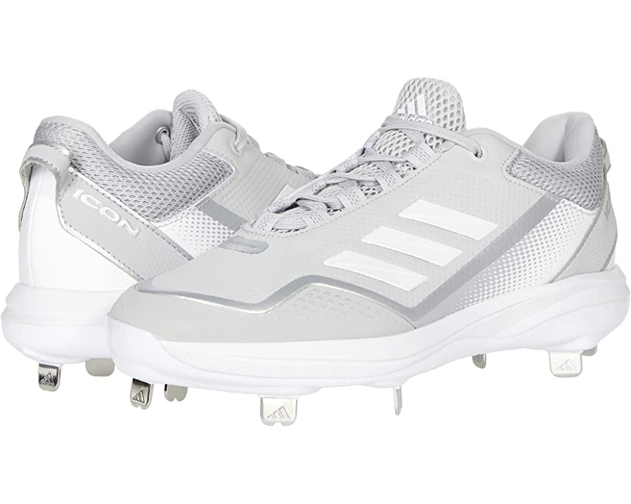 

Кроссовки Adidas Icon 7 Baseball Cleats, белый/серый