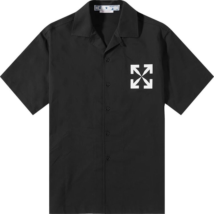 

Рубашка Off-White Single Arrow Holiday Shirt 'Black/White', черный
