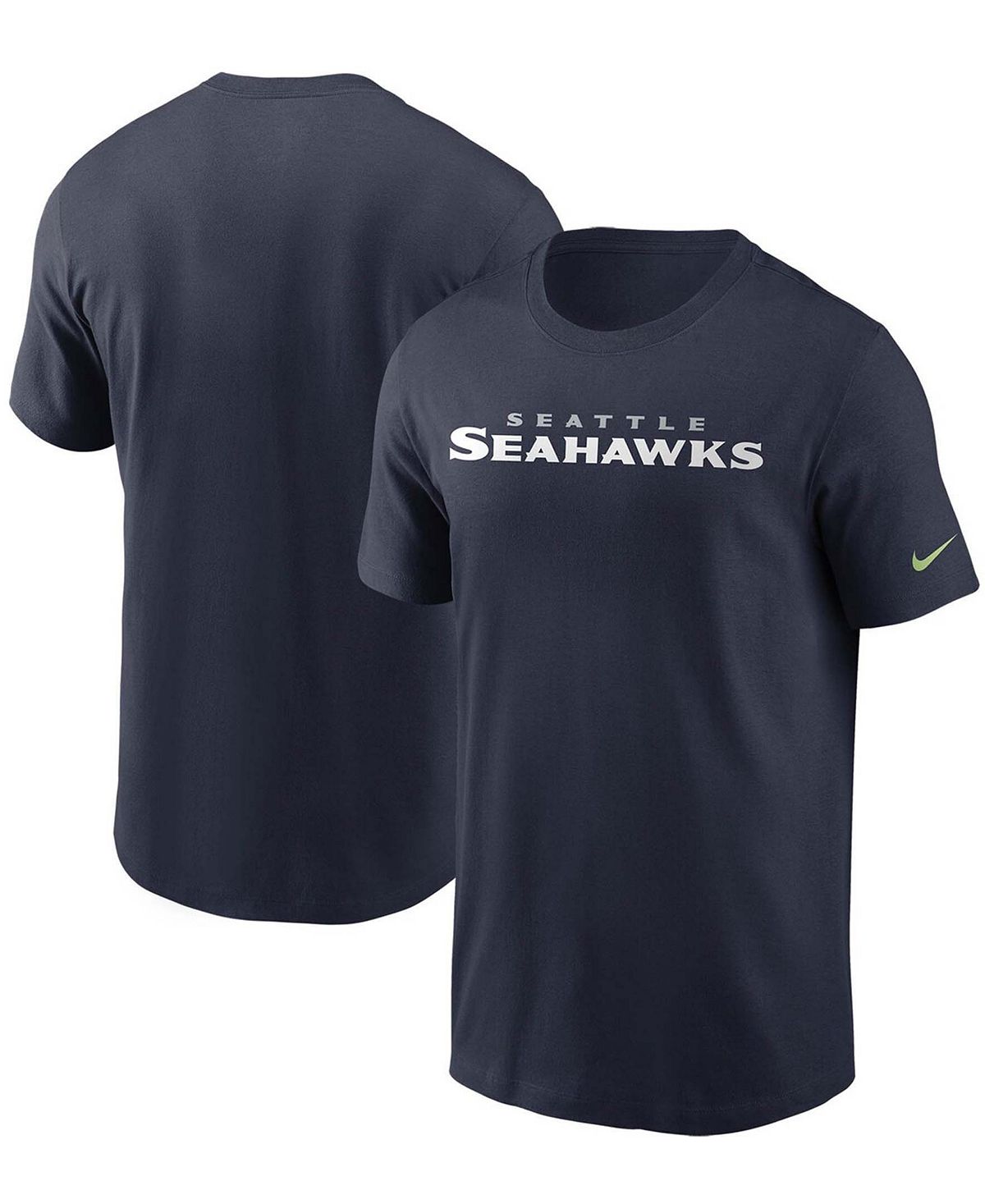 

Футболка с логотипом men's college navy seattle seahawks team Nike, синий