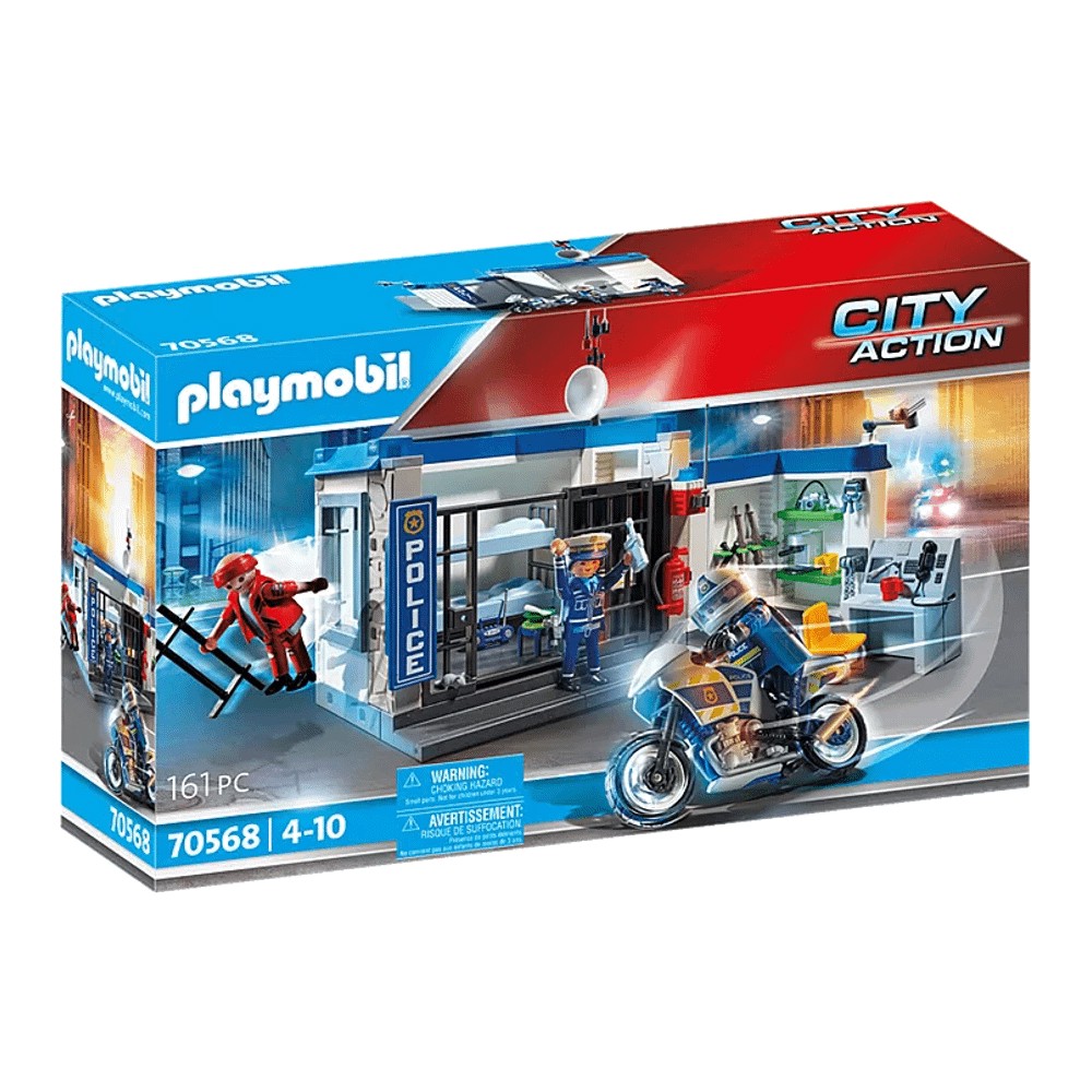 Конструктор Playmobil 70568 Полиция: побег из тюрьмы конструктор playmobil 70568 полиция побег из тюрьмы