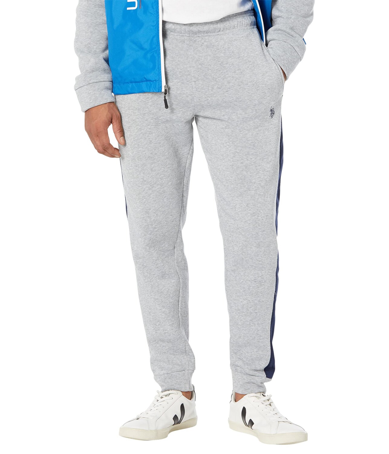 

Джогггеры U.S. POLO ASSN., Side Stripe Joggers, Серый