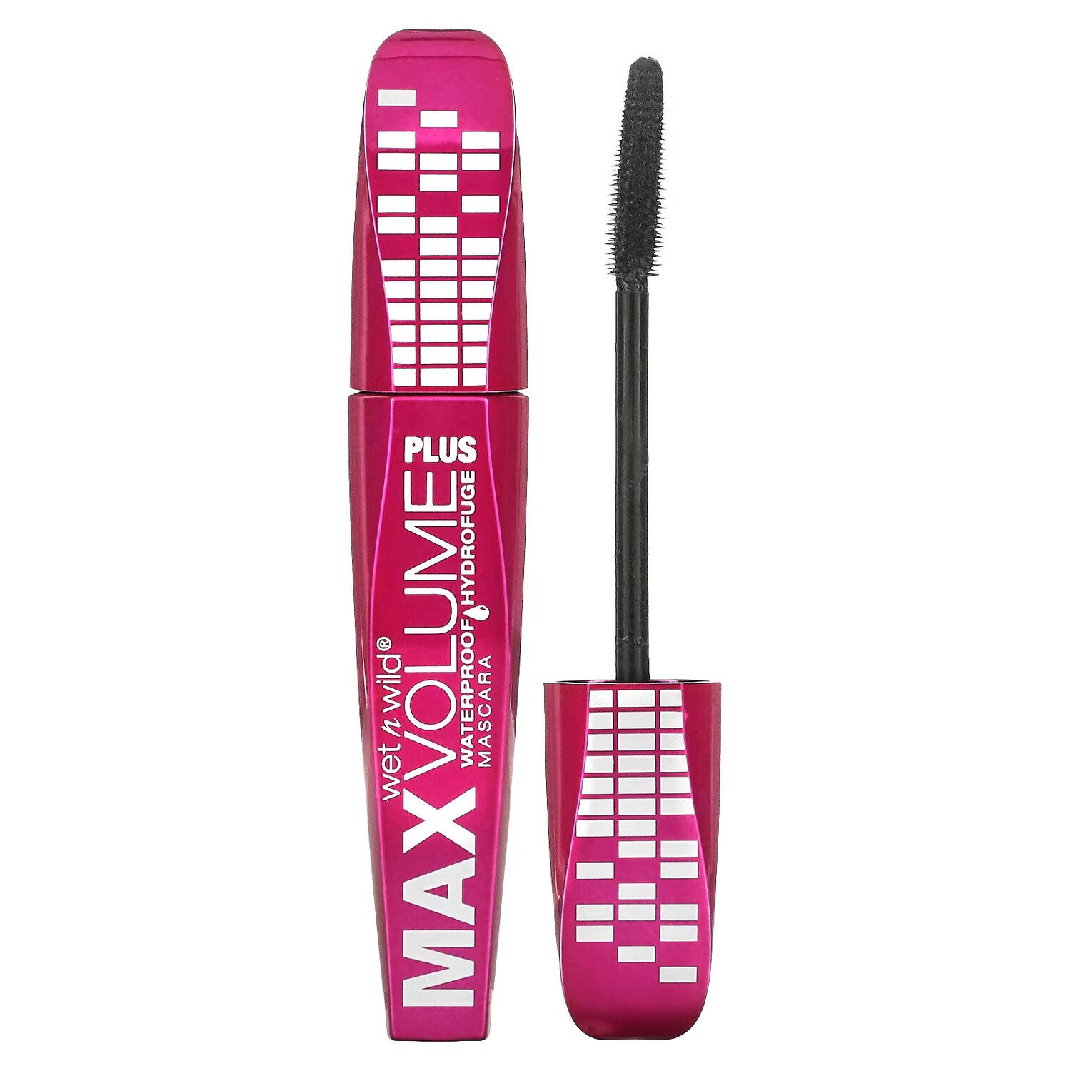 

Wet n Wild, Водостойкая тушь для ресниц Max Volume Plus, оттенок Amp'd Black, 8 мл