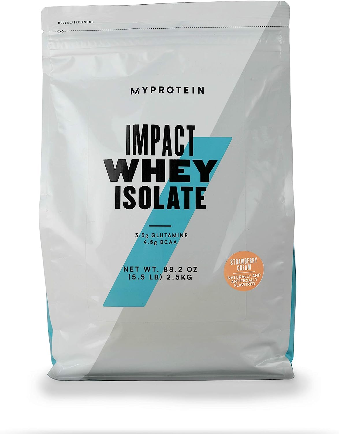 Изолят сывороточного белка Myprotein Impact Whey Isolate, 2500 гр, клубничный