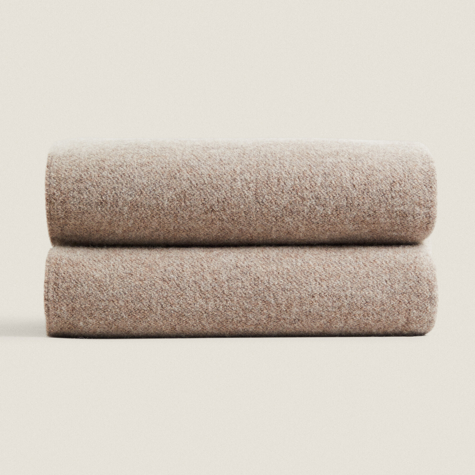 Плед Zara Home х Studio Nicholson Wool Blend, серо-бежевый плед zara home piqué wool