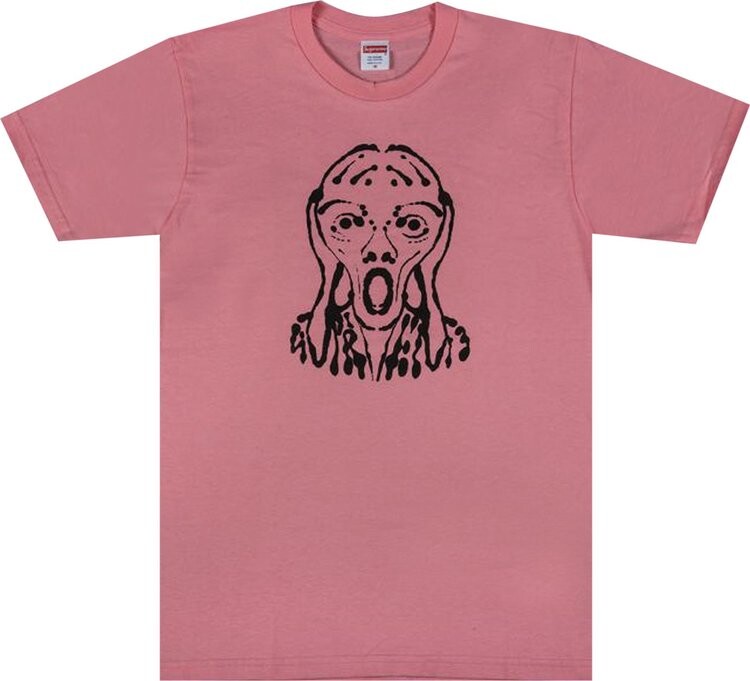 

Футболка Supreme Scream Tee 'Bright Coral', розовый