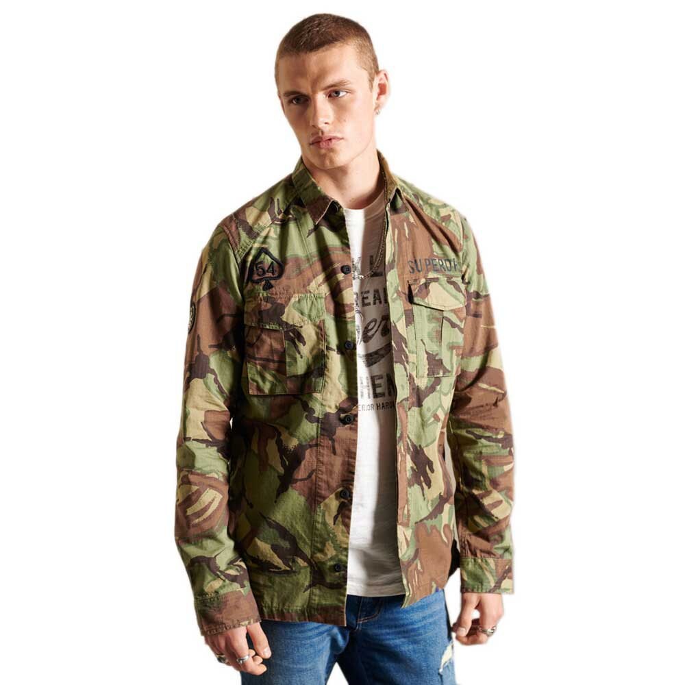 

Рубашка Superdry Military, зеленый