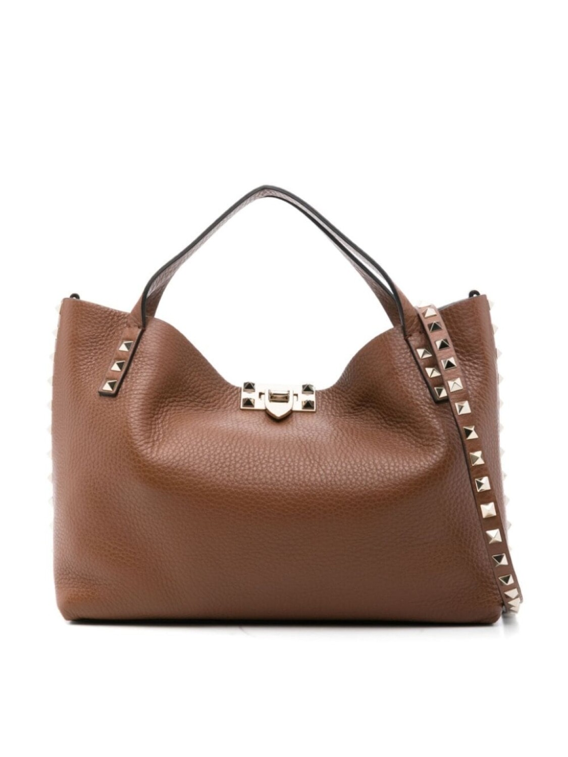 

Valentino Garavani маленькая сумка-тоут Rockstud, коричневый