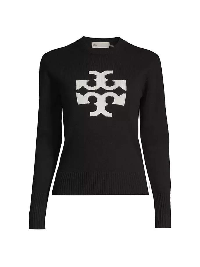 

Кашемировый свитер с логотипом Tory Burch, черный