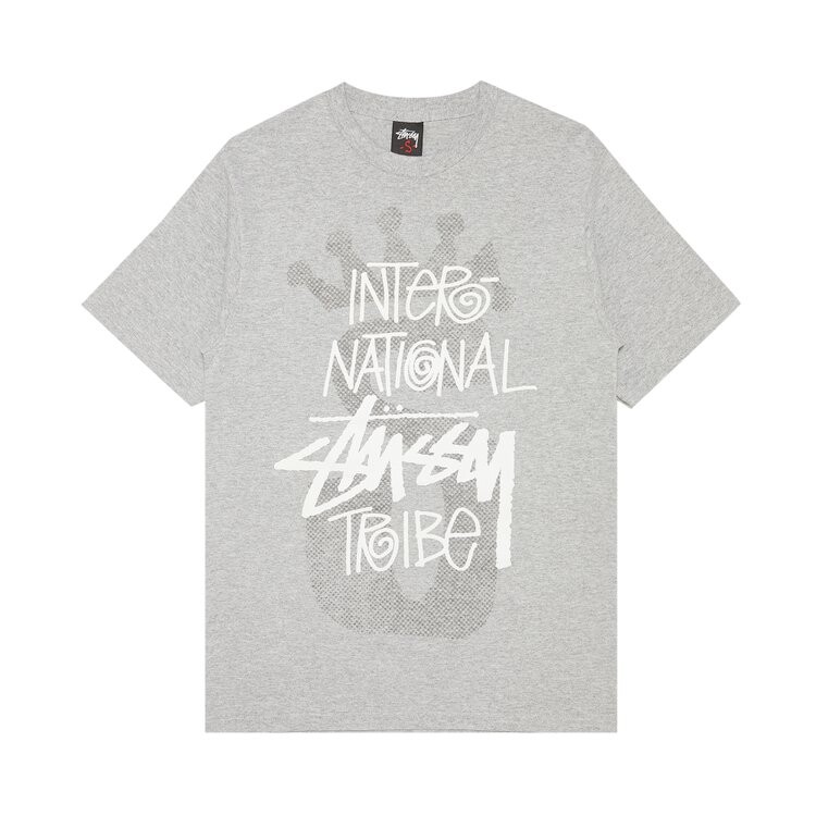 

Футболка Stussy Gear International Tribe 'Grey Heather', серый