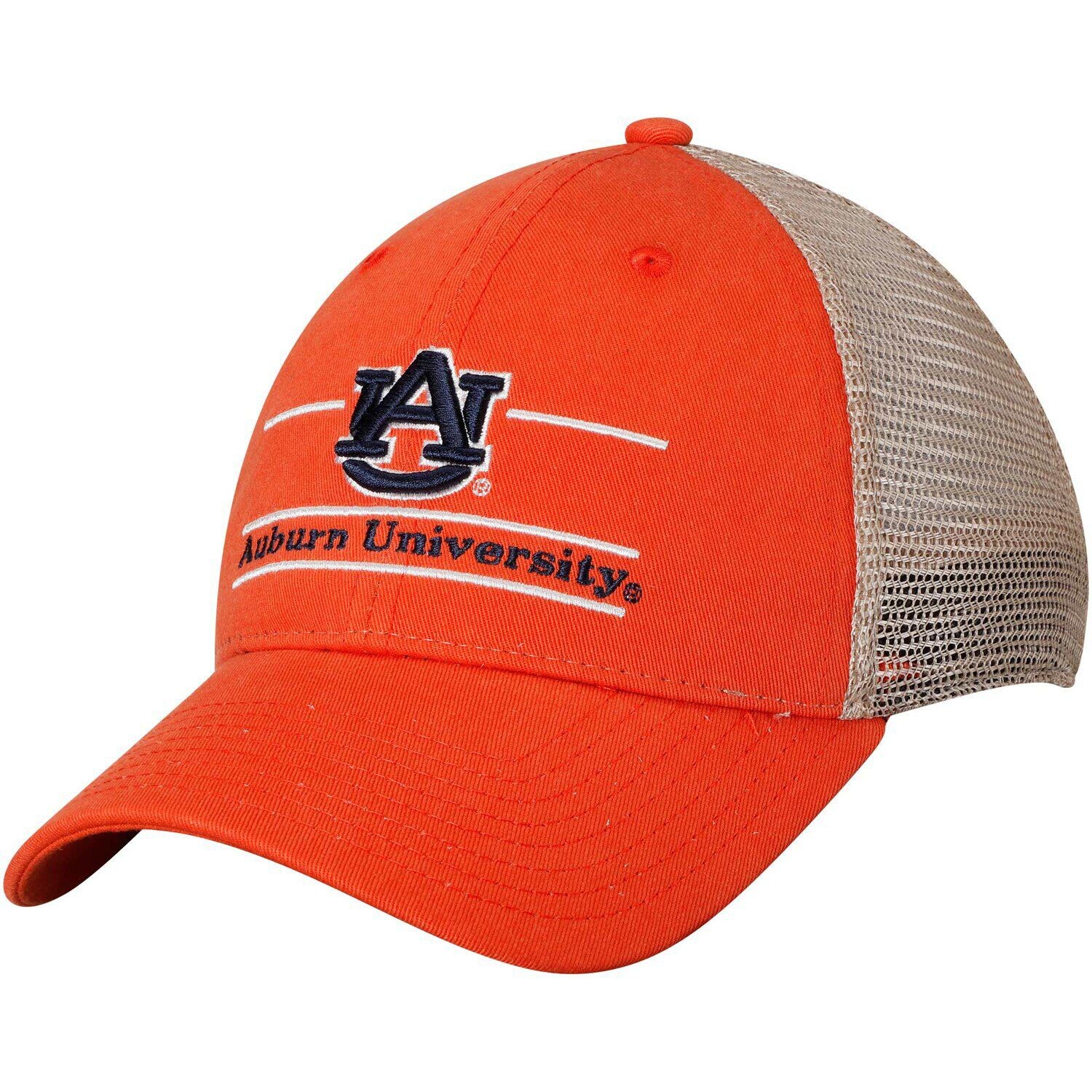 

Мужская регулируемая шляпа с логотипом The Game Orange Auburn Tigers Bar Trucker