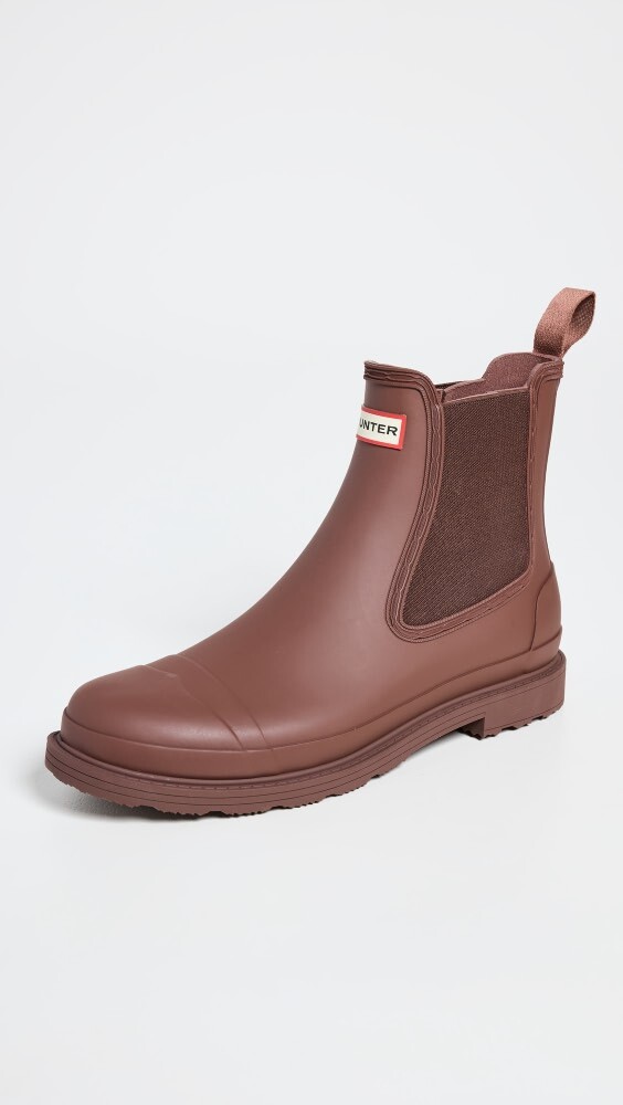 

Ботинки Hunter Boots Commando Chelsea, коричневый