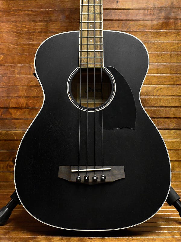 цена Ibanez PCBE14MH Акустическая электрическая бас-гитара, черный цвет с открытыми порами PCBE14MH Acoustic-Electric Bass, Weathered Black Open Pore