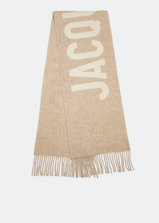 

Шарф JACQUEMUS L'écharpe Jacquemus scarf, бежевый