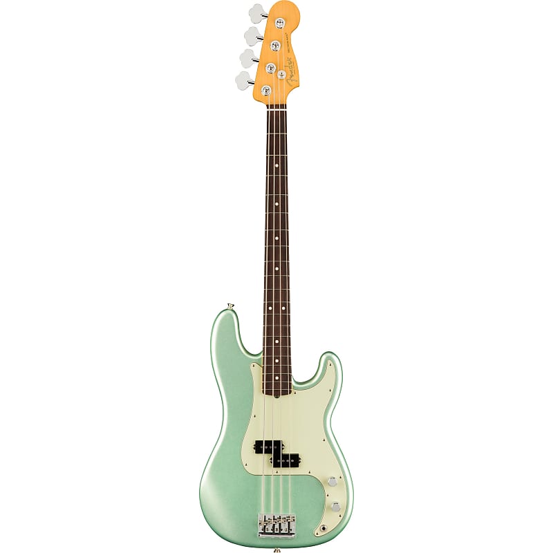 цена Бас-гитара Fender American Professional II Precision (накладка из палисандра, цвет Mystic Surf Green) Fender American Professional II Precision Bass, Rosewood FB, Mystic Surf Green