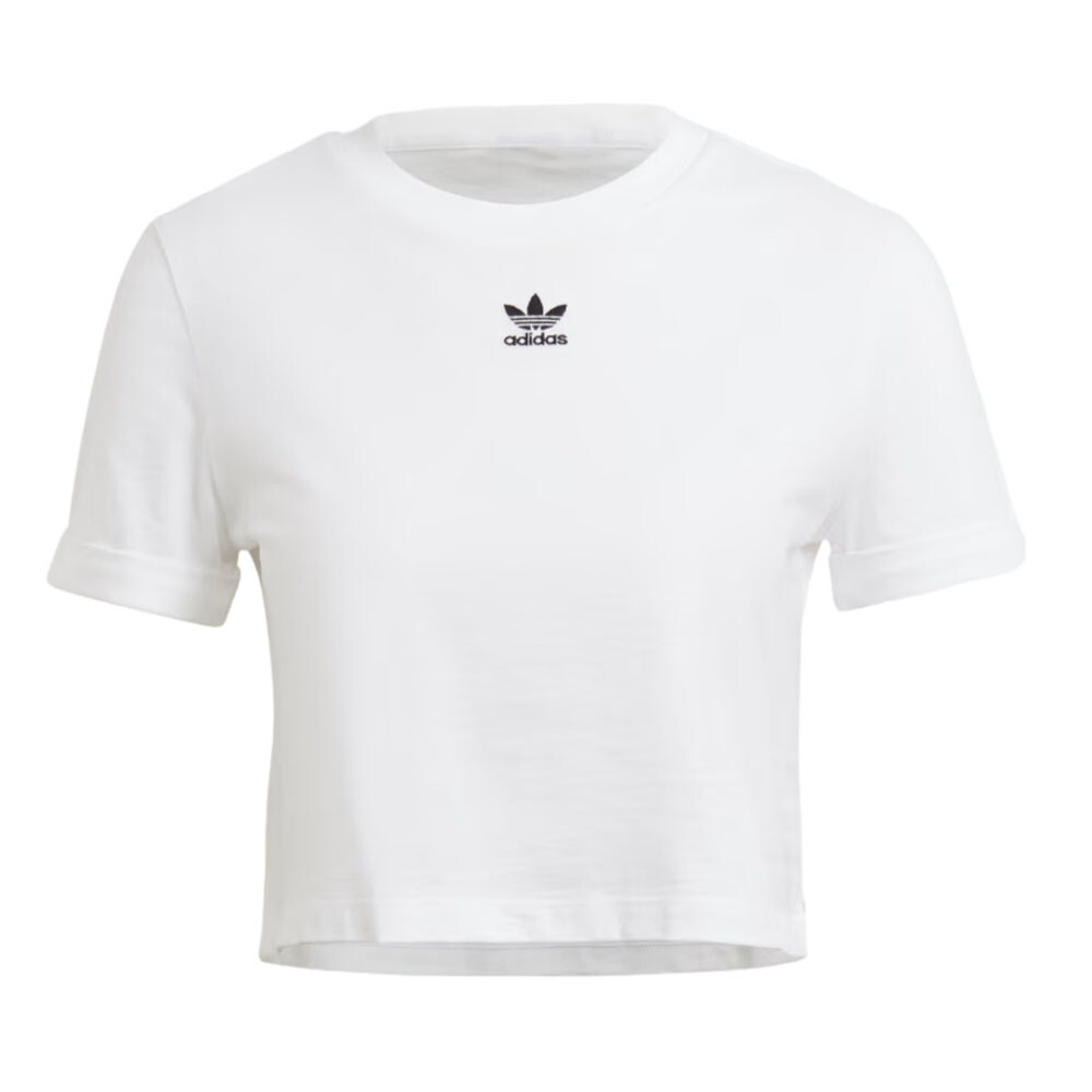 

Топ Adidas Adicolor Classics Roll-up Sleeve Crop, белый