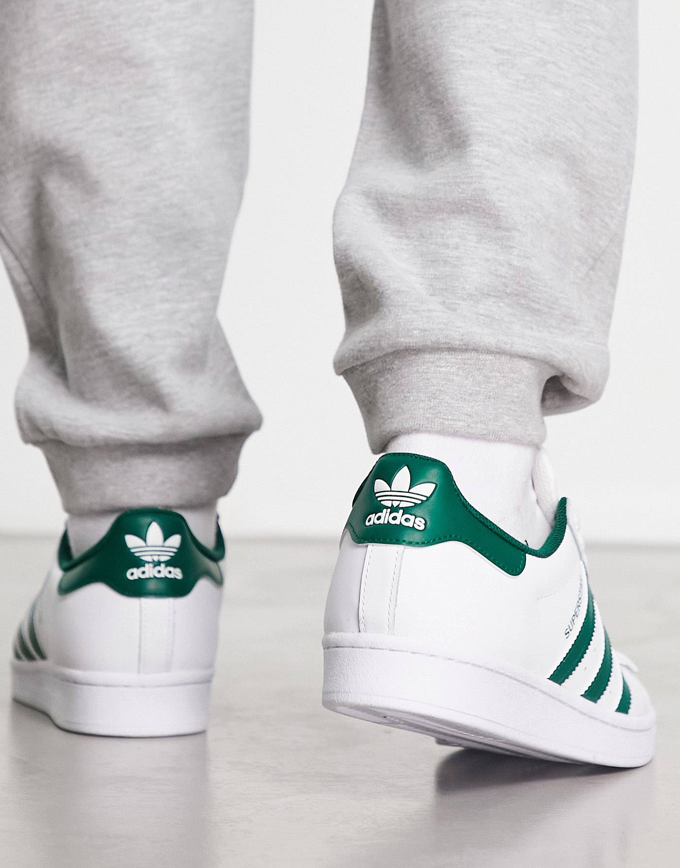 Adidas superstar 2 store green and white