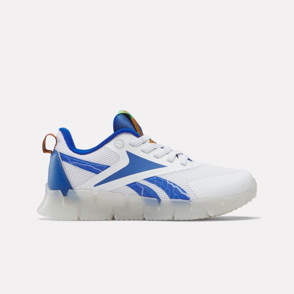 

Кроссовки для малышей Reebok x Sonic Zig 'N' Glow Elastic Lace PS, белый/синий