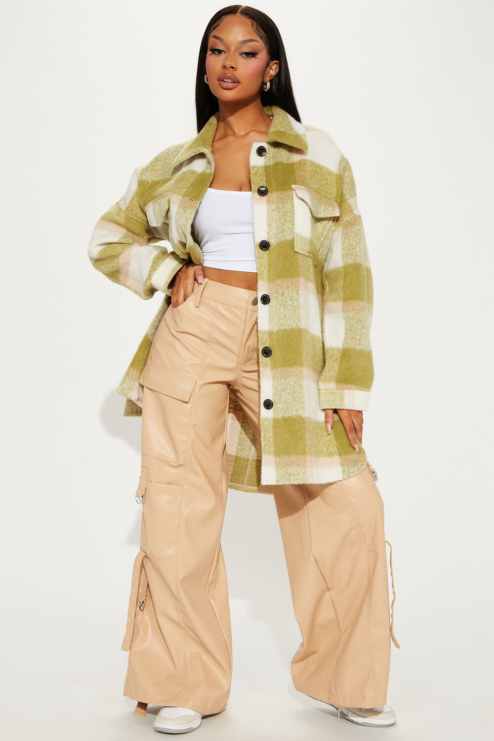 

Пальто Fashion Nova NJ60046FN, зеленый