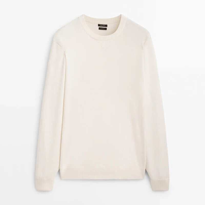 

Свитер Massimo Dutti Knit Comfort, бежевый