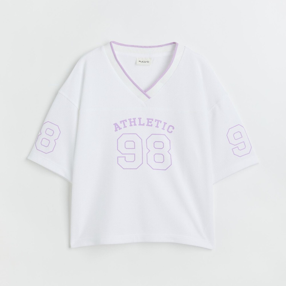 

Футболка H&M Kids Printed Basketball Athletic, белый