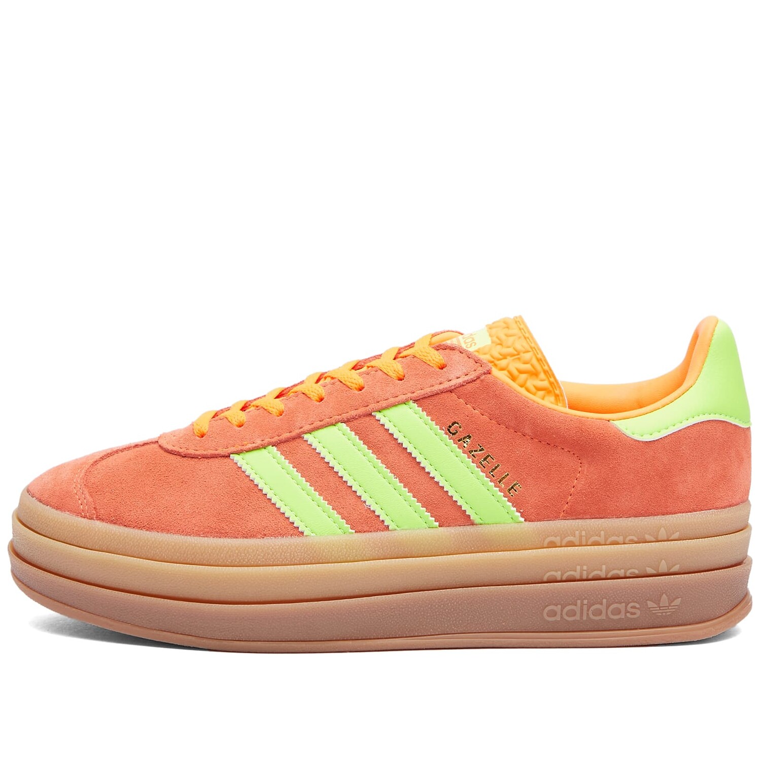 

Кроссовки Adidas Gazelle Bold W, оранжевый/светло-зеленый