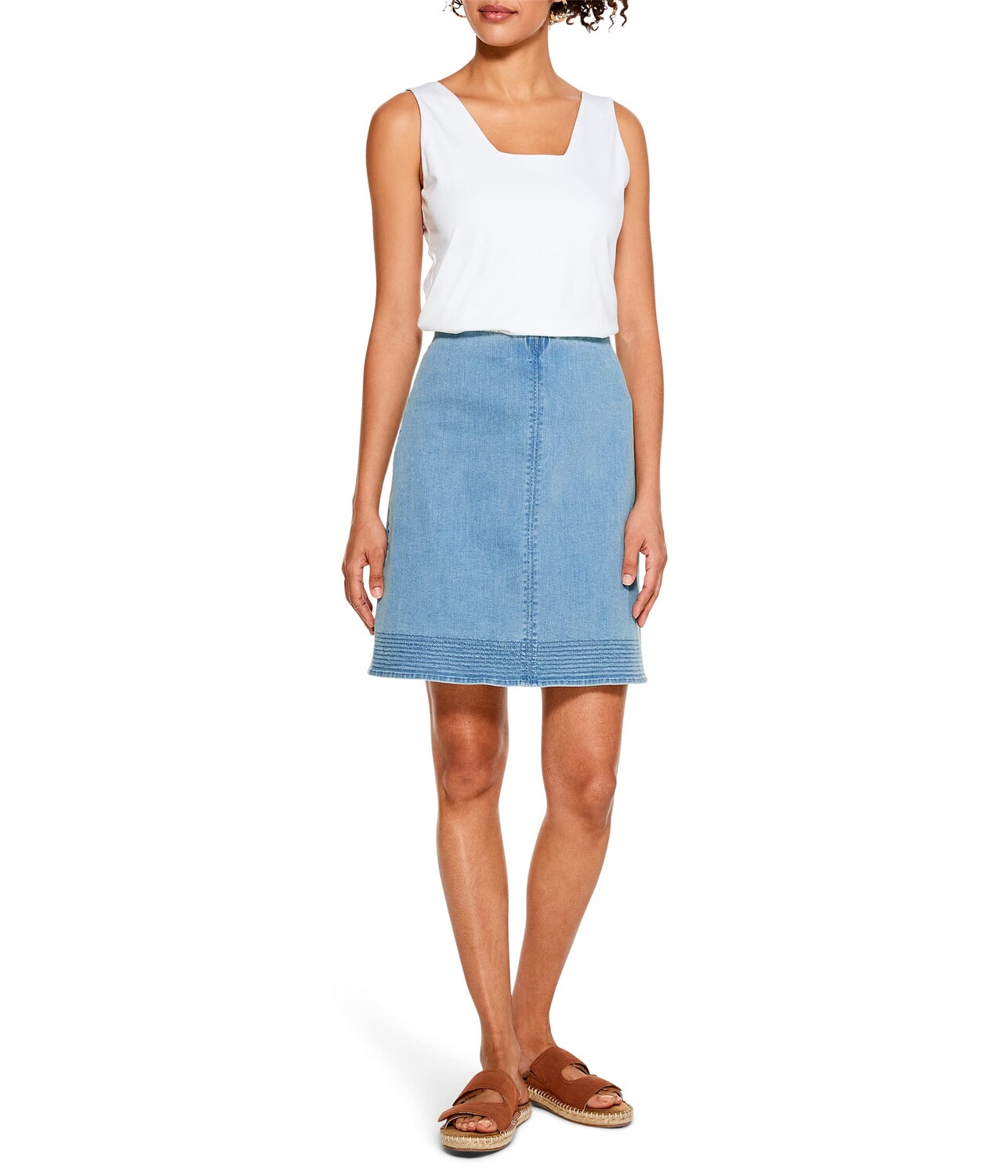 

Юбка NIC+ZOE, All Day Denim Stitched Skirt