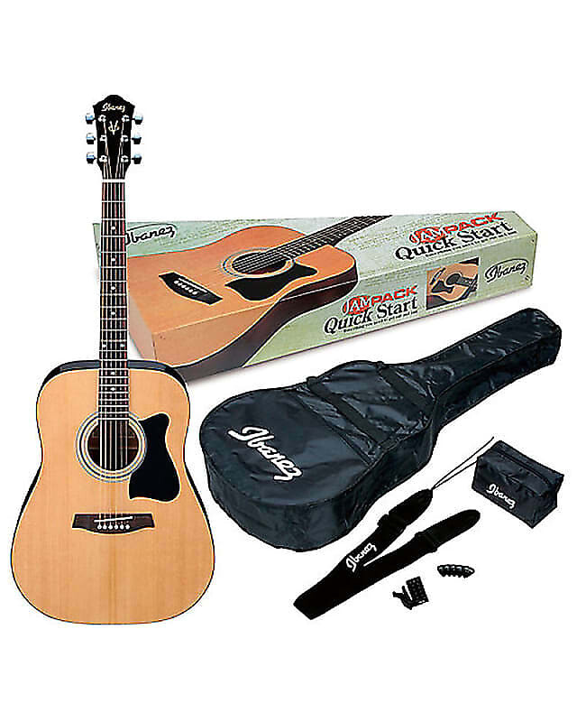 

Комплект акустической гитары Ibanez JamPack IJV50 Quickstart Dreadnought Natural JamPack IJV50 Quickstart Dreadnought Acoustic Guitar Pack Natural