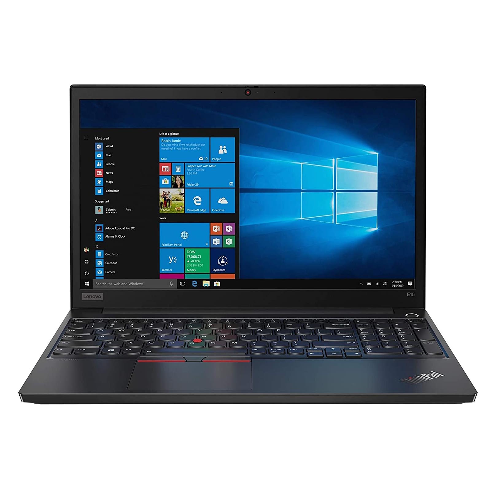 Ноутбук Lenovo ThinkPad E15 15.6'', 8 Гб/1 Тб, черный, английская клавиатура - фото