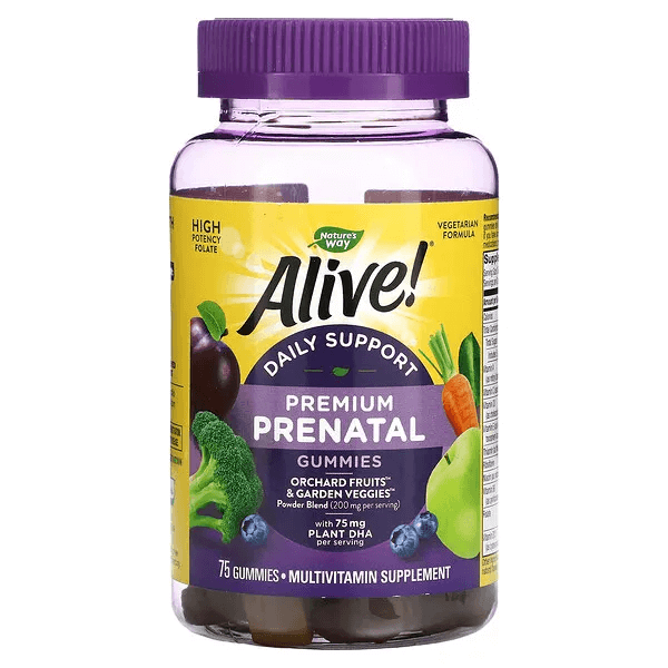 Complete Premium Prenatal витамины для беременных 75 таблеток, Nature's Way garden of life mykind organics бузина жевательные веганские конфеты для поддержки иммунной системы 120 шт
