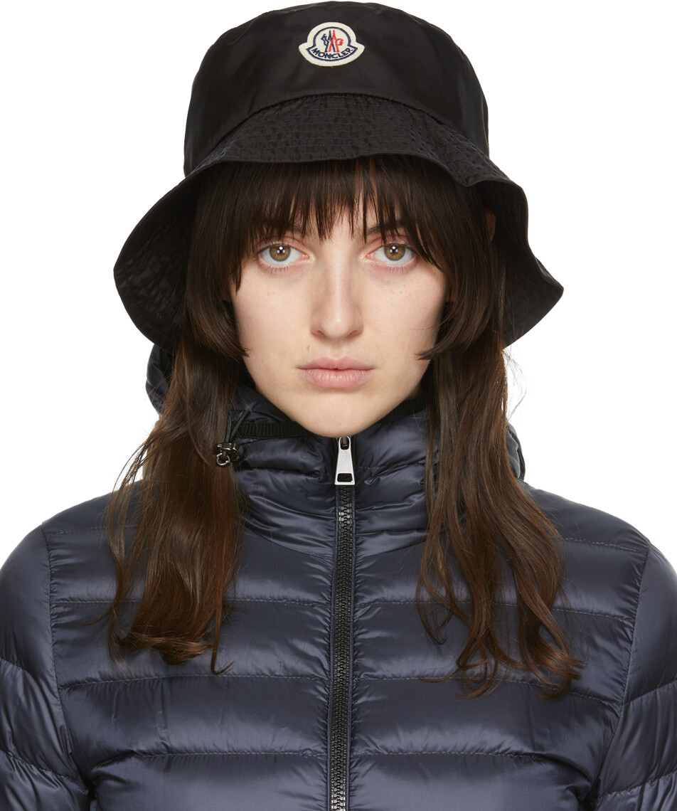 

Черная нейлоновая панама Moncler