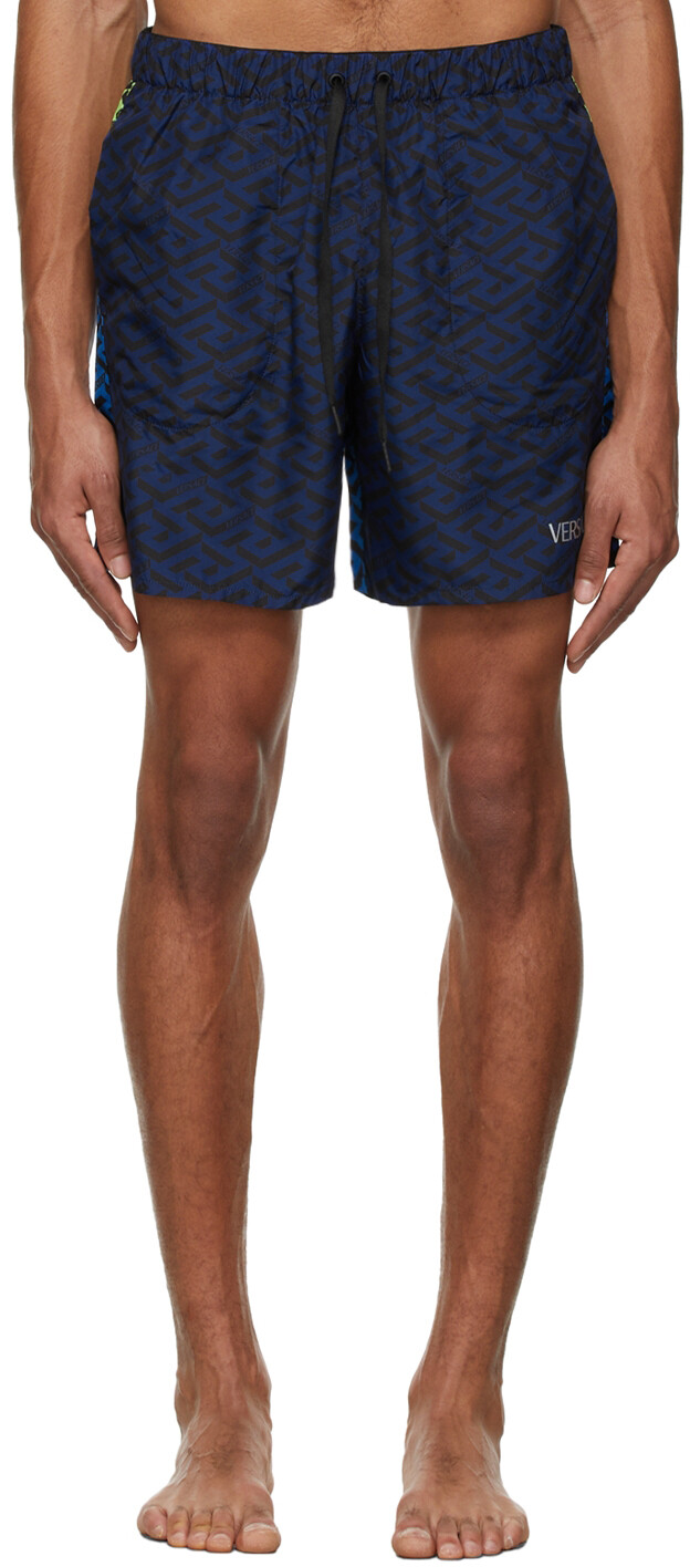 

Синие спортивные шорты La Greca Versace Underwear