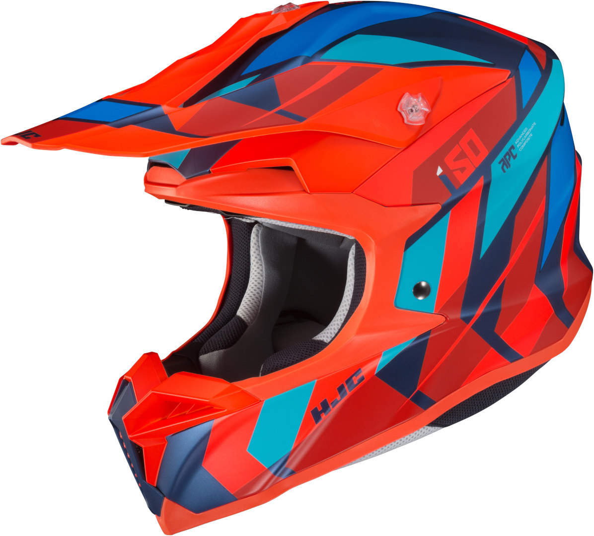 Шлем HJC i50 Vanish для мотокросса, оранжевый/синий шлем hjc i50 tona для мотокросса черный красный