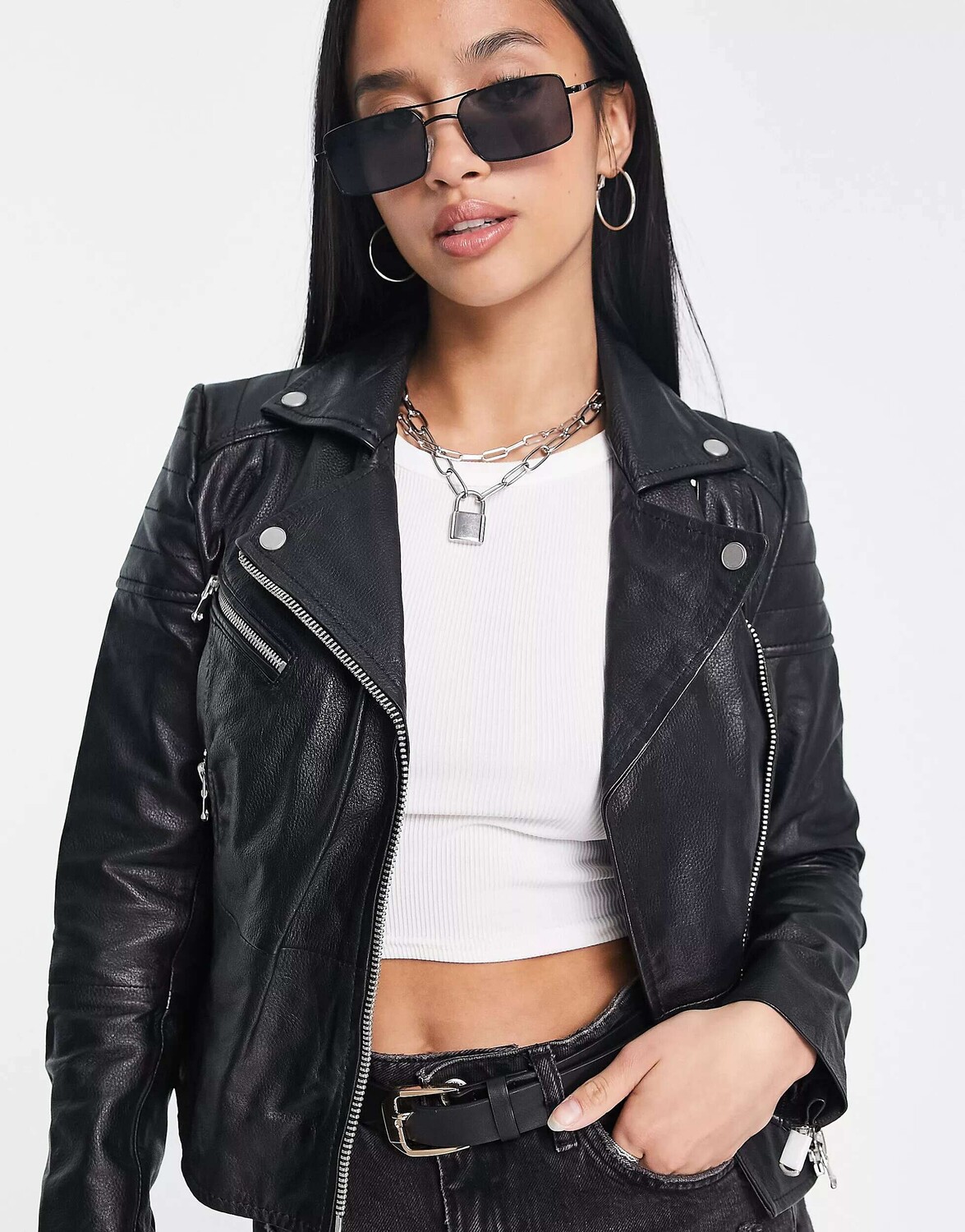 

Куртка из натуральной кожи Barney's Originals Petite Clara Barneys Originals