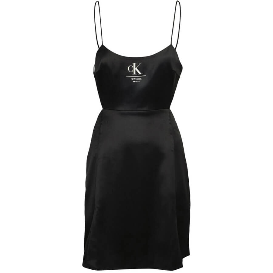 

Платье Calvin Klein Jeans Label Strappy, черный
