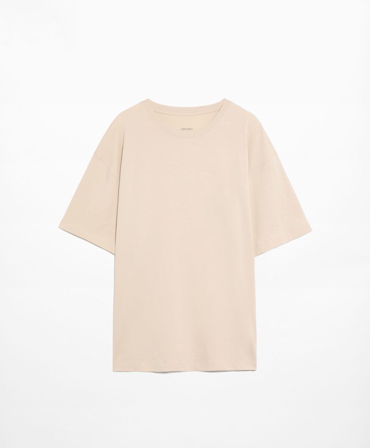 Футболка Oysho Short Sleeve Cotton Blend, розовый футболка oysho ribbed short sleeve белый