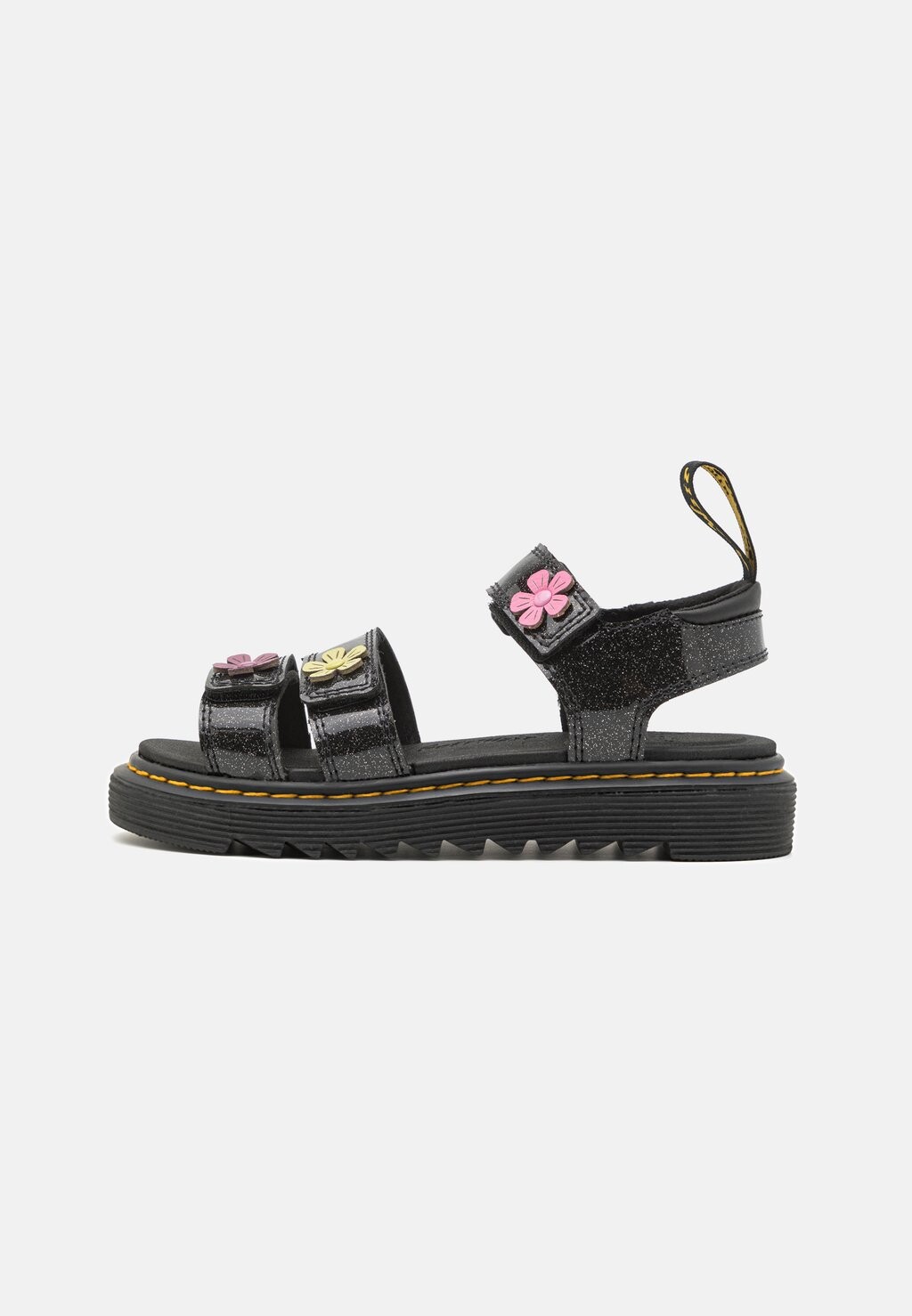 

Сандалии Klaire Dr. Martens, цвет black/mauve/pink/lime green