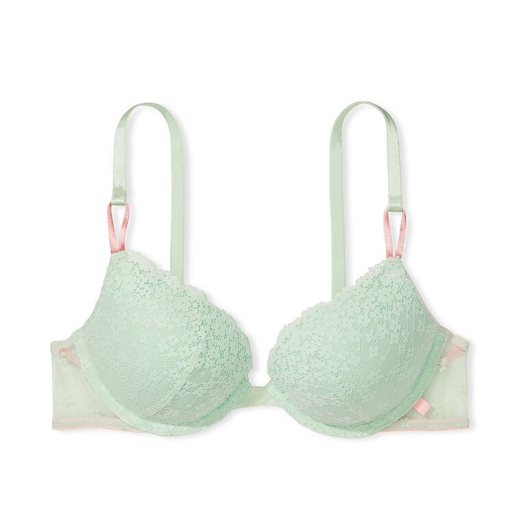 

Бюстгальтер Victoria's Secret Sexy Tee Lace Push-Up, зеленый