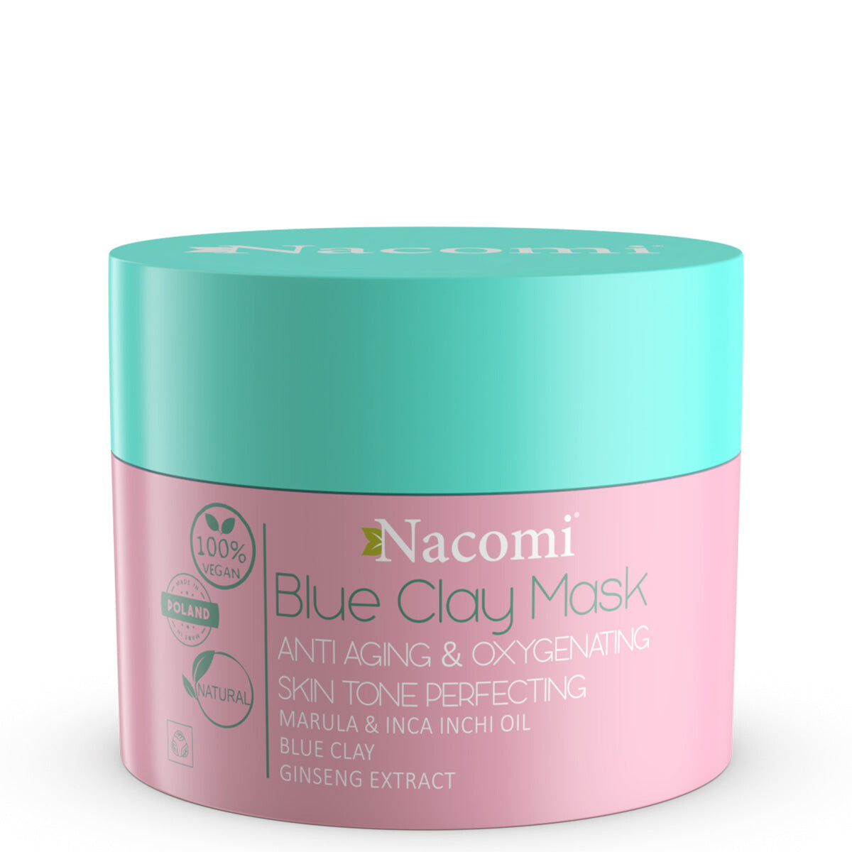 

Nacomi Vegan Blue Clay Mask Антивозрастная оксигенирующая синяя оксигенирующая маска против морщин 50мл