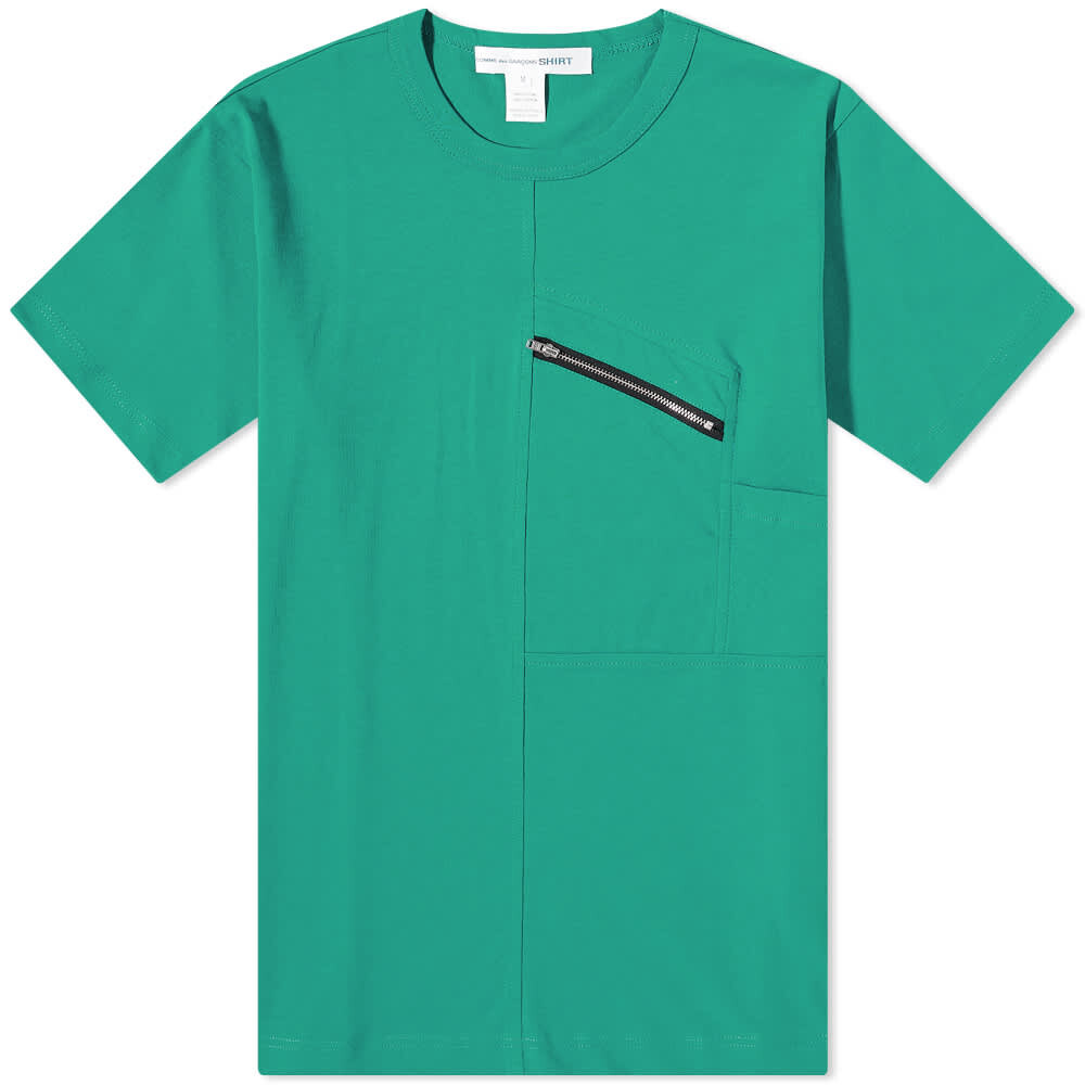 

Футболка Comme des Garçons SHIRT Zip Pocket Tee, Зеленый