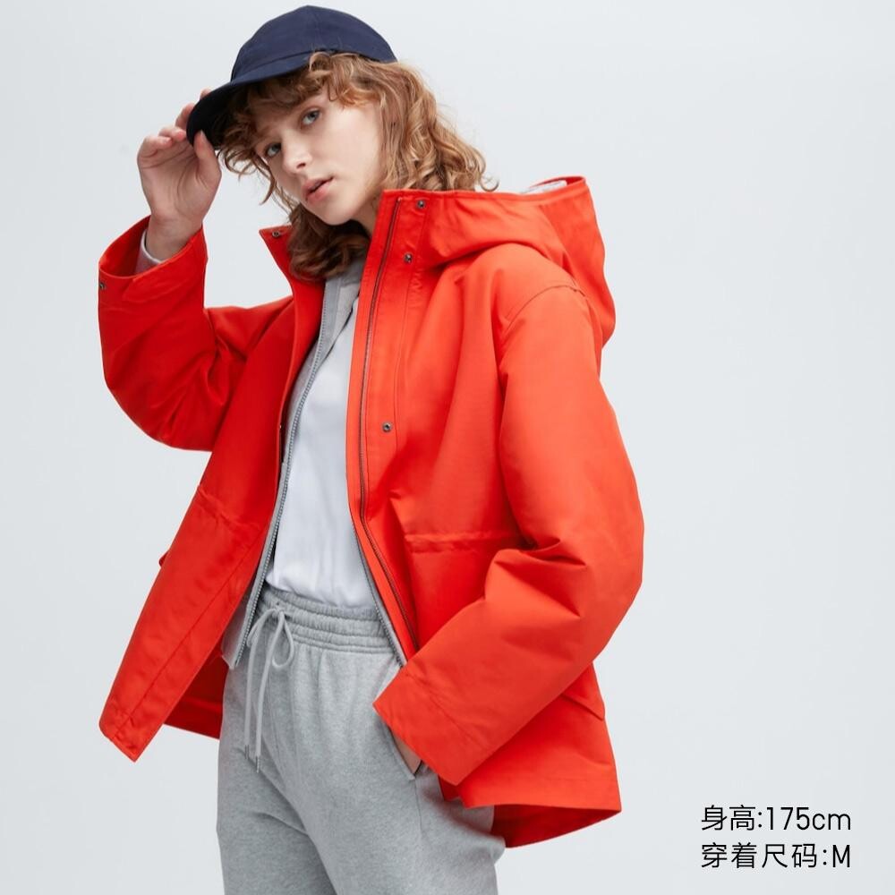 

Куртка Uniqlo водонепроницаемая, оранжевый