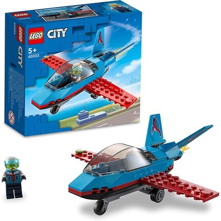 

Фигурка-конструктор Lego 60323 City Stunt Airplane самолет с пилотом