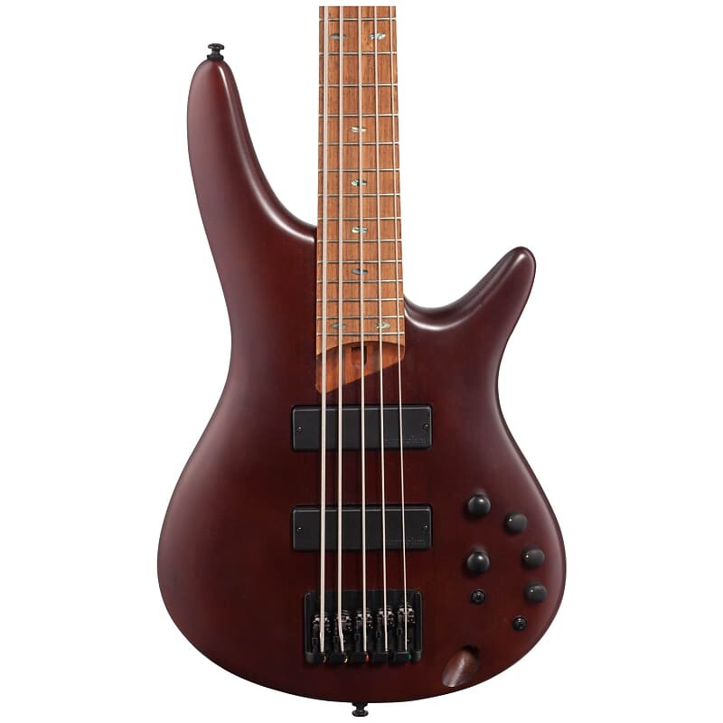

Ibanez SR505E 5-струнный бас, коричневое красное дерево с сумкой, тканью, подставкой, кабелем, тюнером